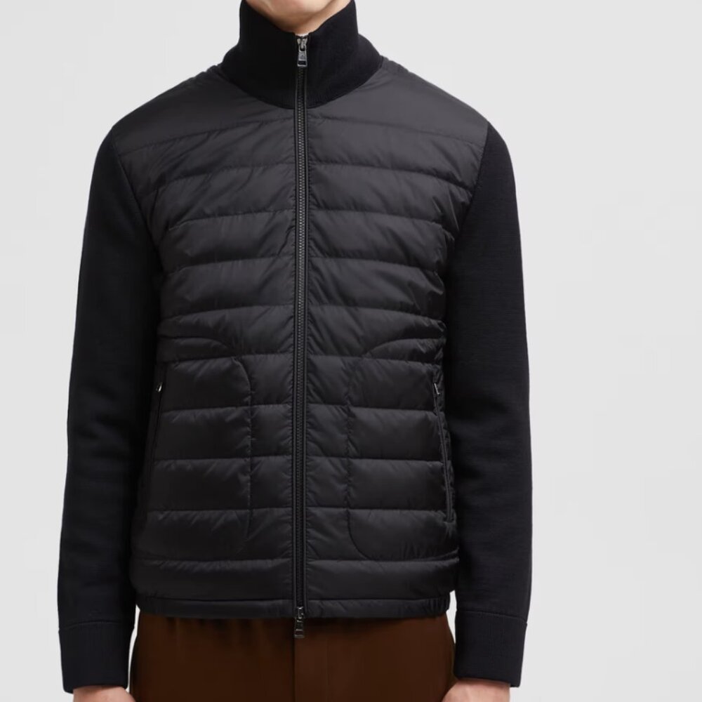 Moncler Padded Wool Cardigan